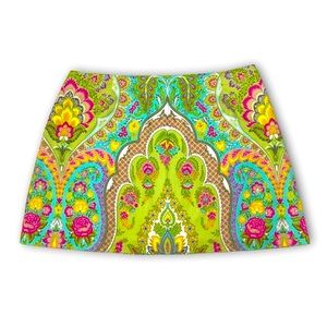 Hippie Paisley Mini Skirt size 8 GUC